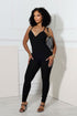 Archives Ribbed Open Back Jumpsuit