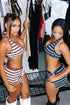 Leilani Striped Halter Top & Skort SET