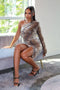 Beirut One Shoulder Midi Dress