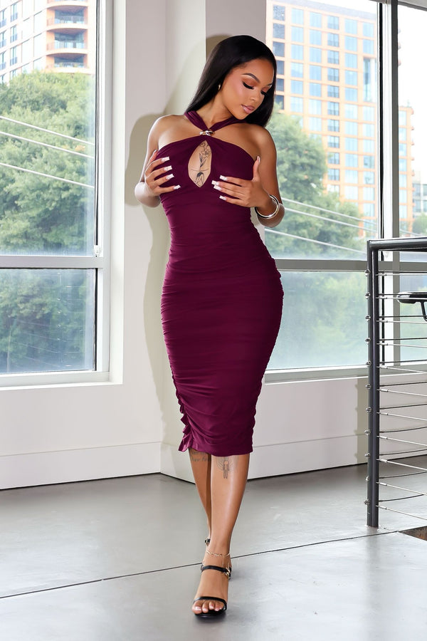 Brera Sway Ruched Midi Dress