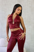 Linea U Cut Halter & Capri SET