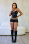 Juha PU Corset Top & Shorts SET