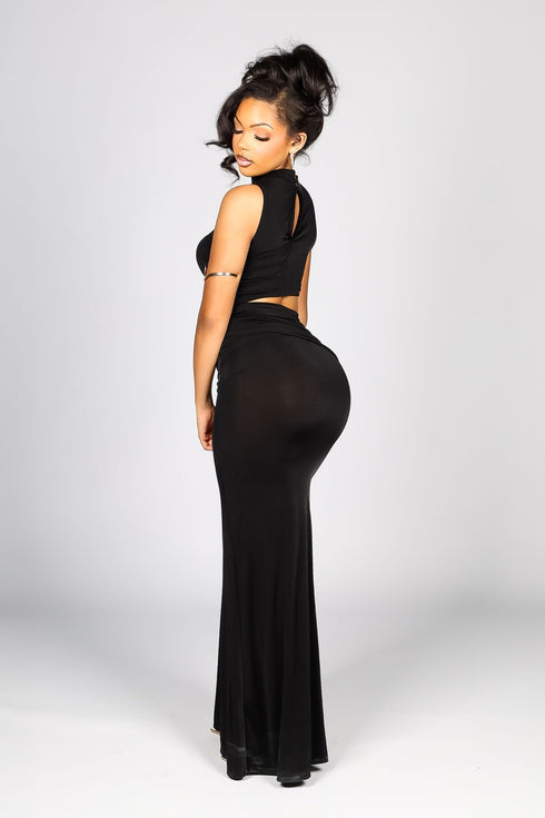 Dark Halo Cutout Maxi Dress