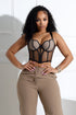 Delicate Love Mesh Boned Bustier