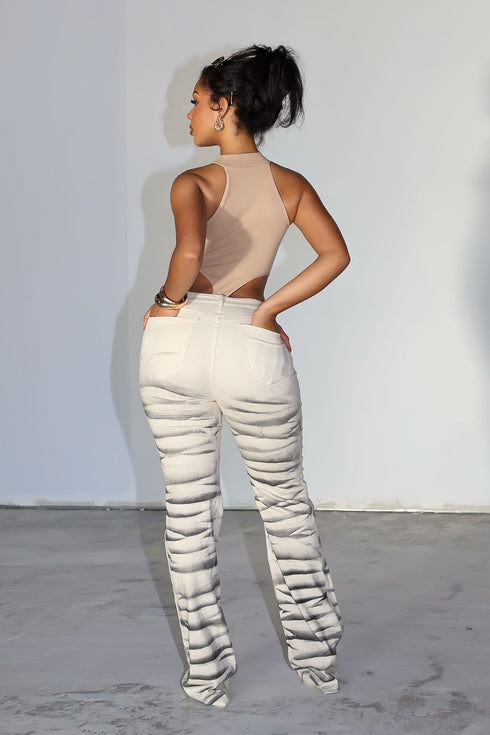 Avine Airbrushed Denim Pants