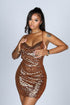 Liora Leopard Foil Mini Dress