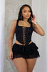 Iris Lace Corset Top & Skirt SET