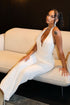Novara Rhinestone Cowl Neck Jumpsuit