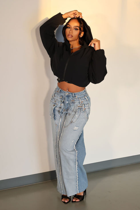 Hugging Winter Puffer Cropped Jacket