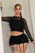 Sunny Mesh Lace Top & Shorts SET