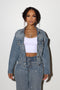 Opulent Rhinestone Denim Jacket