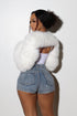 Polar Halo Faux Fur Bolero Jacket
