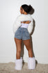 Opulent Rhinestone Denim Shorts