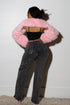 Polar Halo Faux Fur Bolero Jacket
