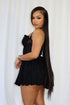 Selah Lace Halter Mini Dress With Bow