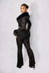 Frostbite Lace Fur Trim Top & Pants SET
