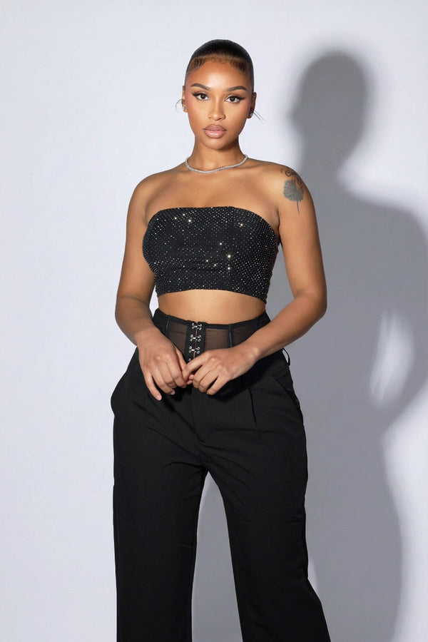 Starblaze Club Rhinestone Tube Top