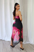 Macie Mesh Floral Maxi Dress