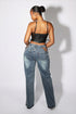 Tuesday Twist Baggy Denim Jeans With Chain