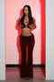 Graceful Passion Crop Top & Pants SET