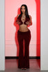 Graceful Passion Crop Top & Pants SET