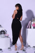 Devour Asymmetric Cutout Siren Dress