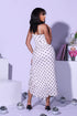 Ivelle Vintage Polka Dot Midi Dress