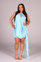 Nessy Drape Halter Mini Dress