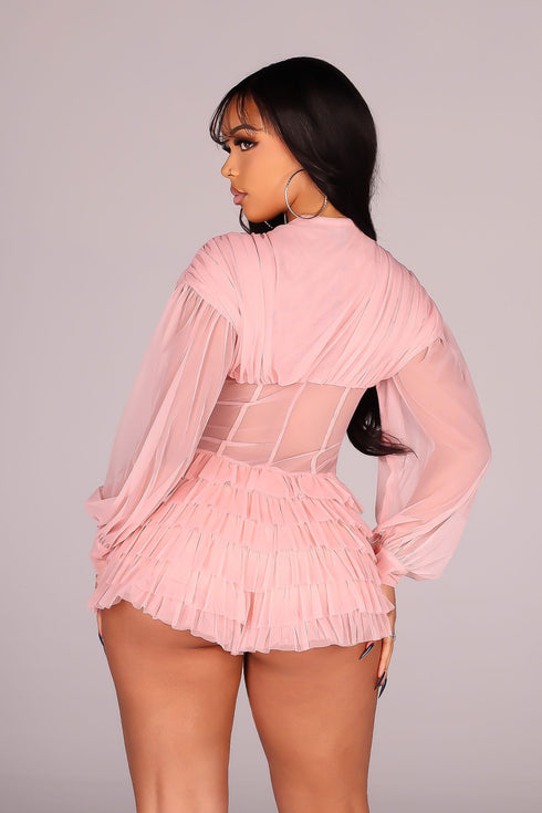 Valeria Corset Tulle Mini Dress