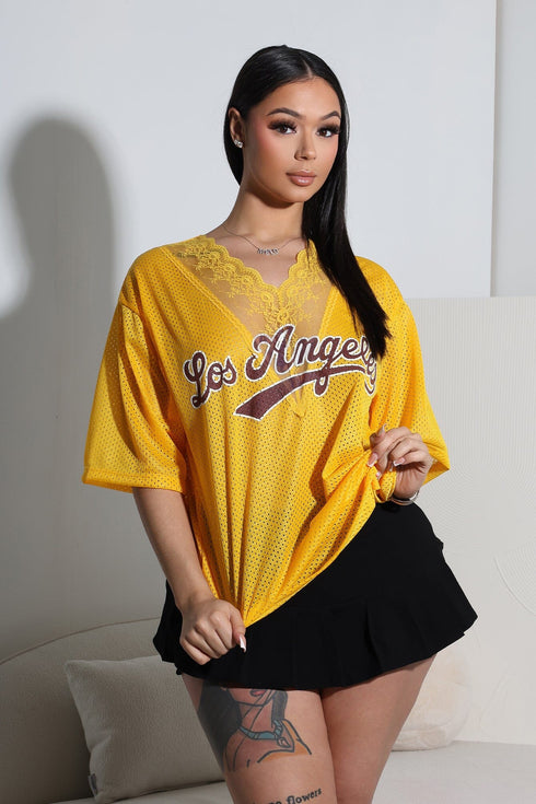 Doxy Los Angeles Lace Jersey Top
