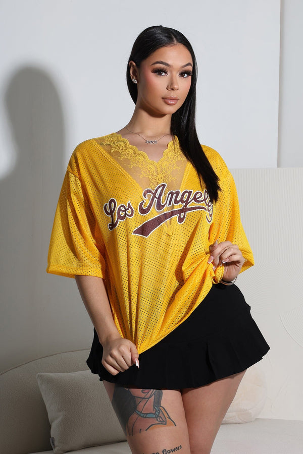Doxy Los Angeles Lace Jersey Top