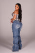 Xena Crunch Stacked Denim Jeans