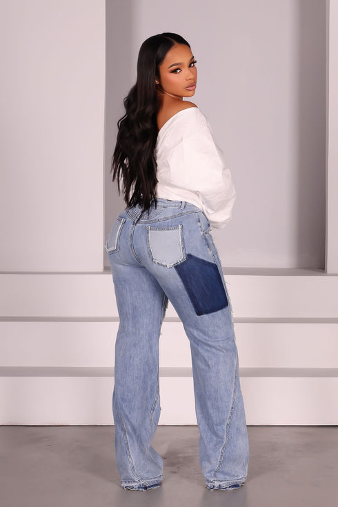 All I Do Frayed Seam Jeans