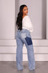 All I Do Frayed Seam Jeans