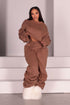 Slow Down Ruched Top & Cargo Jogger SET