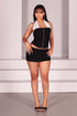 Effie Halter Corset Top & Micro Shorts SET