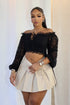 Yollie Off Shoulder Lace Crop Top