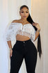 Eyo Floral Off Shoulder Lace Top