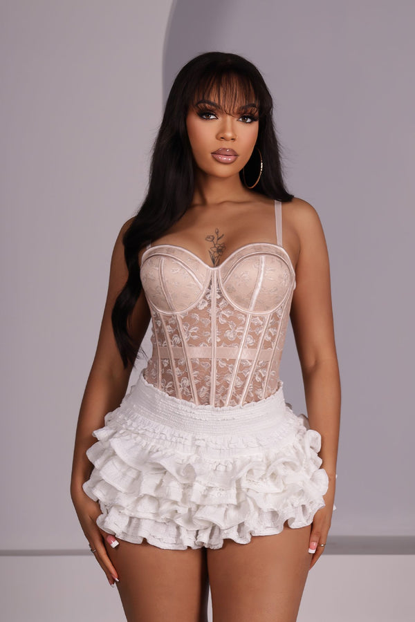 Odette Sheer Bustier Corset Top