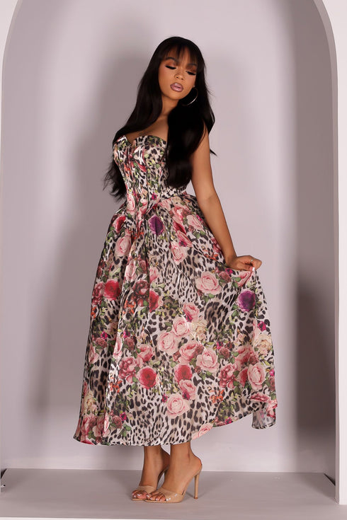 Gilded Predator Maxi Dress