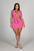 Seafoam Halo Cutout Mini Dress