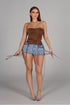 Canyon Tie Denim Shorts