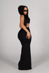 Xanthe Hooded Cutout Midi Dress