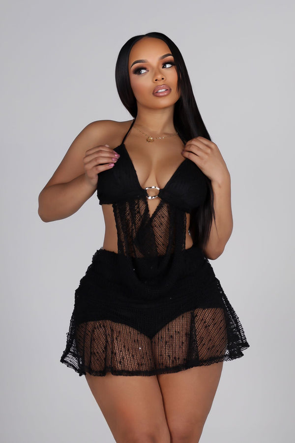 Bayleigh Bralette Top & Mini Skirt SET