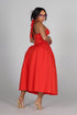 Ophelia Red Princess Maxi Dress