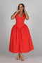Ophelia Red Princess Maxi Dress