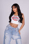 Glam Bite Lips Tank Top