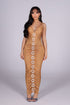 Aurora Gold Chain Midi Dress