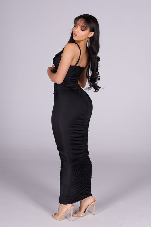 Aurora Gold Chain Midi Dress