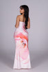 Blush Bloom Strapless Maxi Dress